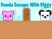 image Panda Escape With Piggy