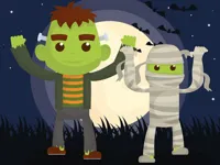 image Vampires And Frankenstein Coloring
