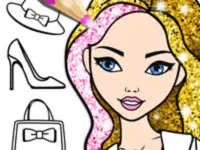 image Fashion Coloring Glitter