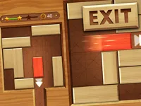 image EXIT : unblock red wood block